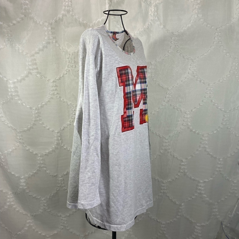 Vintage Mickey Mouse shirt with plaid letter - Picture 5 of 9